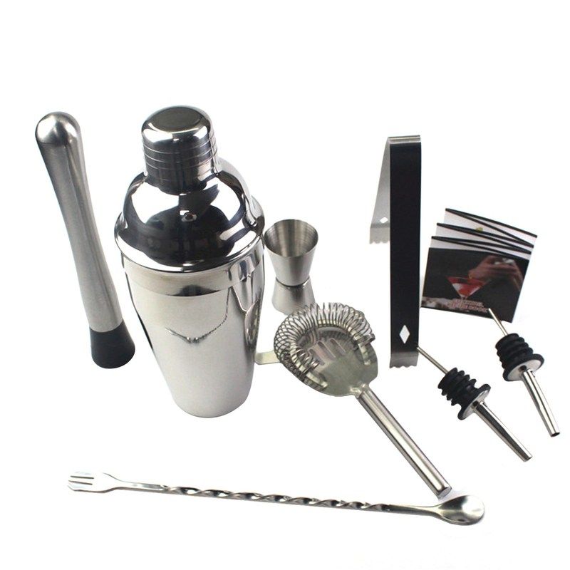 Stainless Steel Bartender Kit Cocktail Shaker Bar Set Profes - 图3