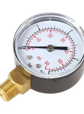 50mm 0~60psi 0~4bar Pool Filter Water Pressure Dial Hydrauli