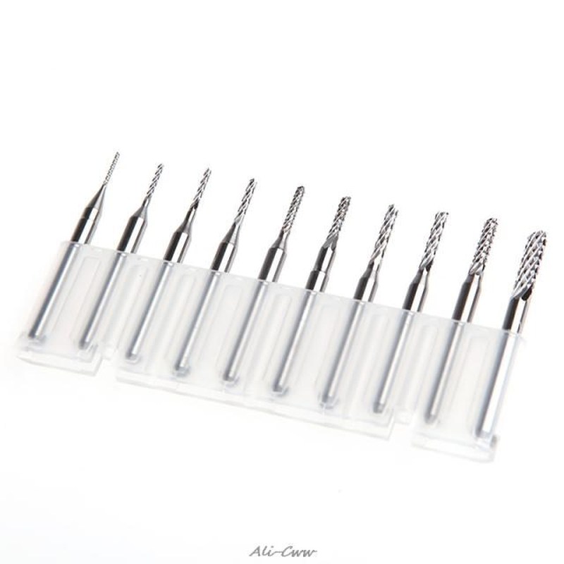 10Pcs 1/8'' 0.8-3.175mm Drill Bits Engraving Cutter - 图2