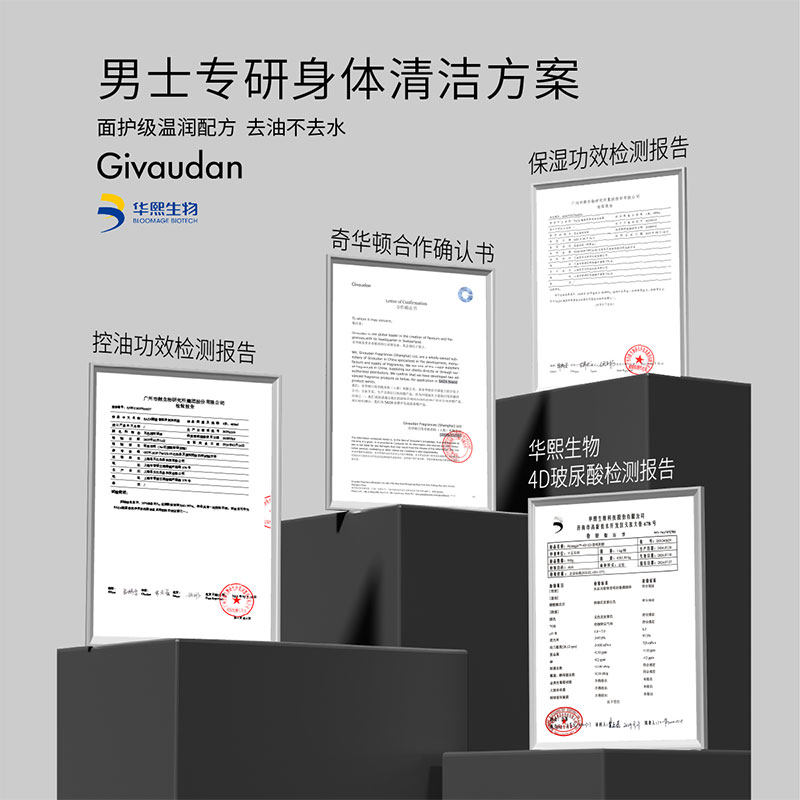 SAZA官方正品魅蓝男士专用香氛沐浴露氨基酸清爽持久留香沐浴乳