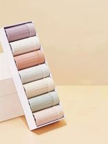 7pcs Set Fashion Simple Design Stripe Disposable Panties Bri