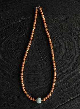 知瓷[高定-土]汝瓷老山檀手串