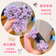 Purple children's hair net dance hair net bag does not hurt the hair girls' high-looking ball head flower bud hair circle headband