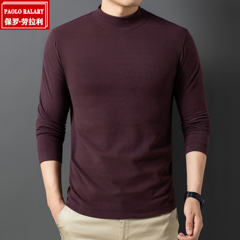 PAOLO/保罗POLO衫男士短袖t恤夏装中年商务休闲爸爸上衣丅恤衫