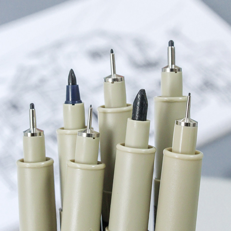 日本进口樱花手绘针管笔彩色棕色防水勾线笔漫画设计描边绘画笔套装动漫设计黑色勾边笔手绘笔绘图笔简笔画笔,淘宝优惠券,粉丝福利购,淘宝优惠卷