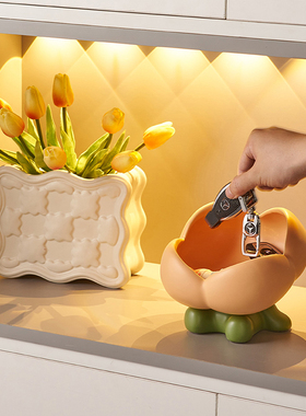 创意可爱钥匙f收纳摆件鞋柜玄关电视柜软装饰品乔迁Y新居礼品送朋