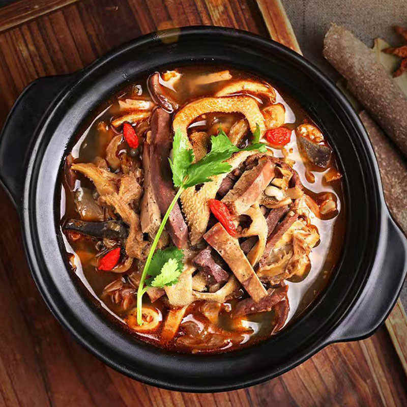 内蒙古特产羊杂汤袋装250g*8袋羊肉羊杂碎熟食即食整套全熟羊肉汤