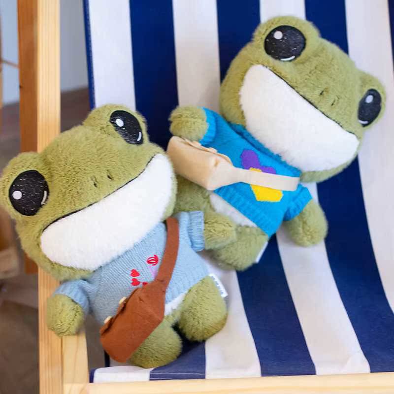 1pc 29cm Cute Big Eyes Frog Plu Toy Stuffed Animals Soft S - 图2