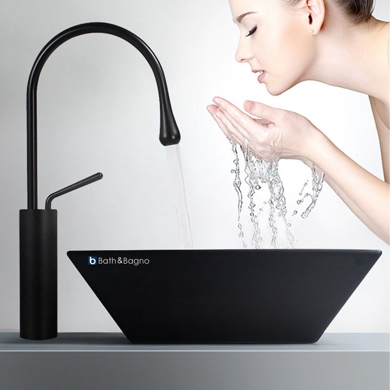 Bathroom Basin Faucets Luxury Black Sink Mixer High Quality-图2