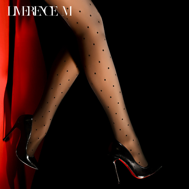 涞觅「黑巧吐司波点」秋冬黑丝光腿神器女黑透肉性感打底连裤丝袜,淘宝优惠券,粉丝福利购,淘宝优惠卷