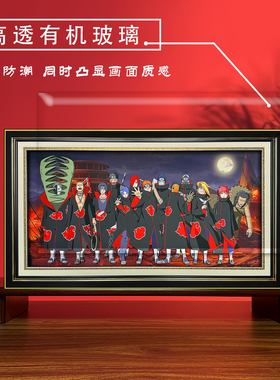火影忍者晓组织动漫立体画