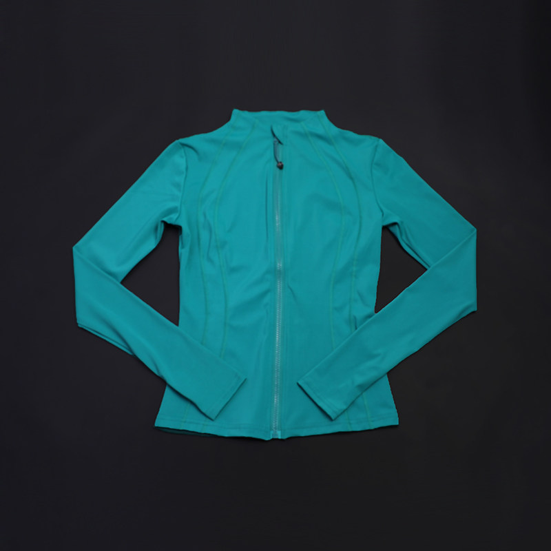 瑜伽服女秋冬立领修身拉链长袖健身上衣速干显瘦透气跑步运动外套,淘宝优惠券,粉丝福利购,淘宝优惠卷