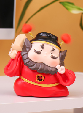 水逆退散钟馗桌面摆件