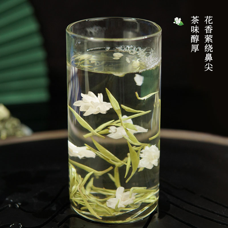 羽信飘雪 特级茉莉花茶叶礼盒独立小包小袋四川雅安蒙顶山茶120g
