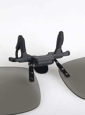 太阳镜墨镜镜片夹片男女近视专用变色偏光眼镜片日夜两用开车遮阳