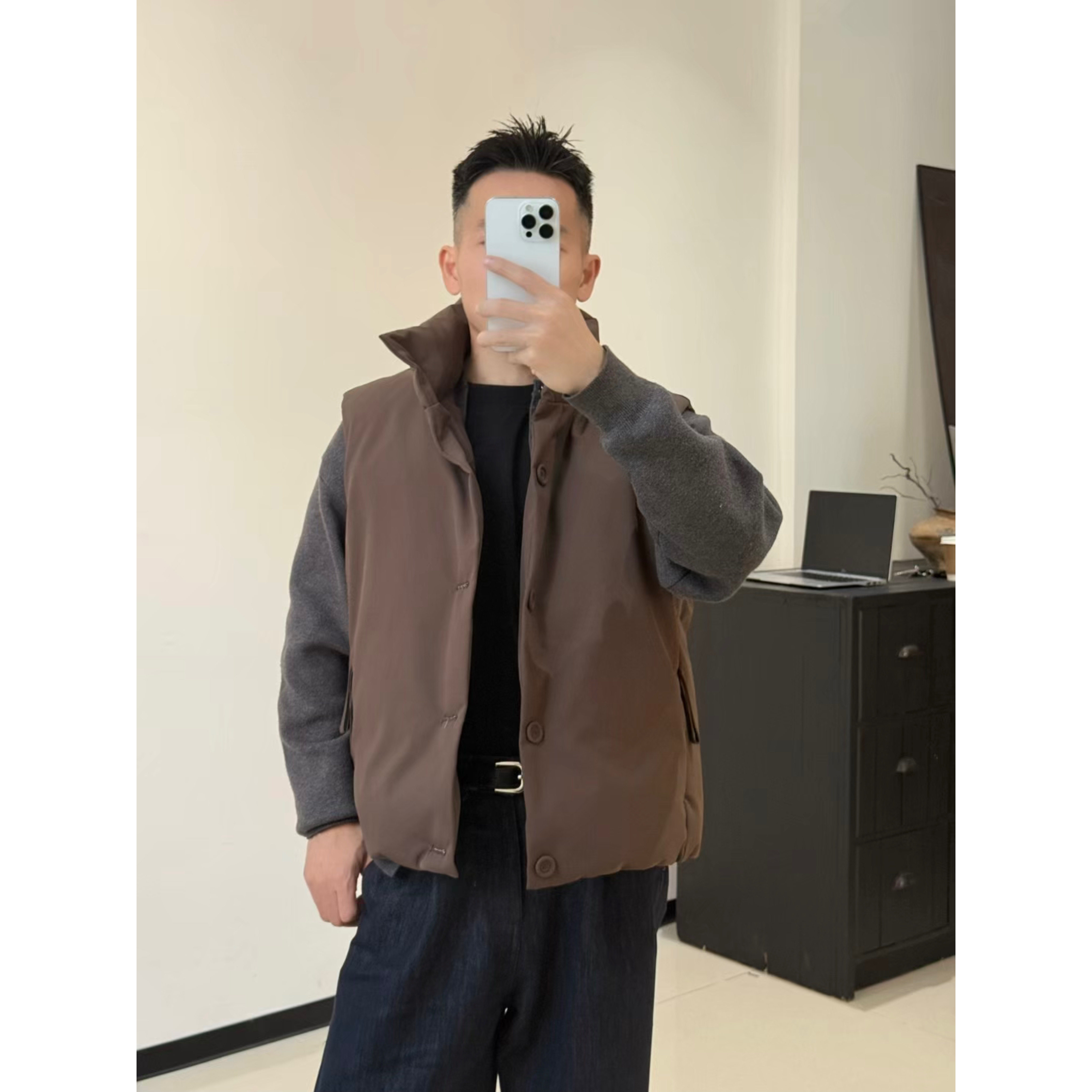 小众设计款羽绒马甲男秋冬季户外工装男士痞帅立领无袖坎肩背心,淘宝优惠券,粉丝福利购,淘宝优惠卷