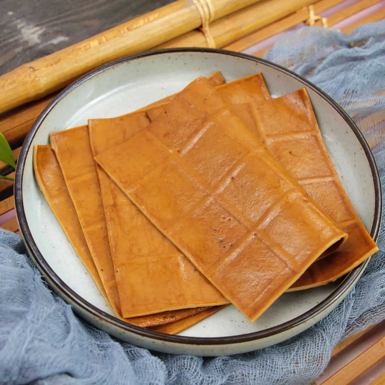 四川烧烤牛皮豆干商用1斤香辣烧烤豆干凉拌豆腐干薄豆腐皮苕皮 - 图2