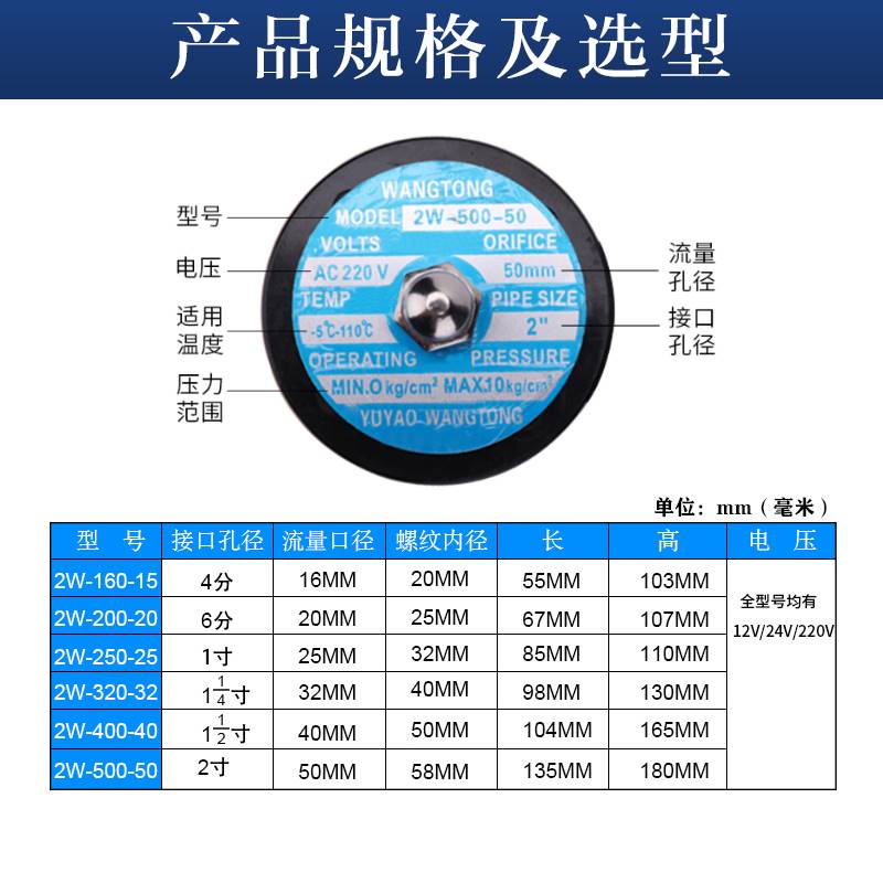 常闭电阀控制阀水铜开关304不锈钢阀体DC24VDC1磁2V 2分4分6分1寸 - 图0