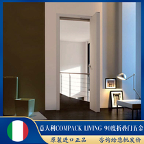 Italy COMPACK LIVING 90-degree folding door five gold accessories push sliding door lifting rail pulley