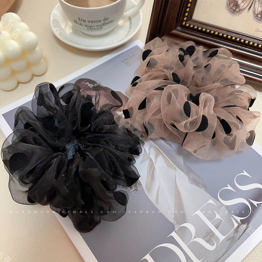 Anillo para el cabello del intestino grueso, rizador de cabello de sentido simple de alta gama para otoño e invierno