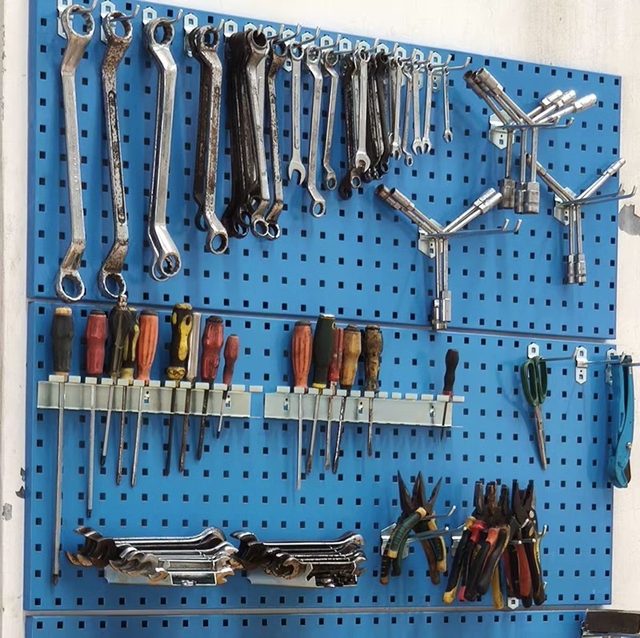 Square hole hole plate accessories shelf hook towel rack wrench rack hardware tool hanging board auto repair tool wall hook