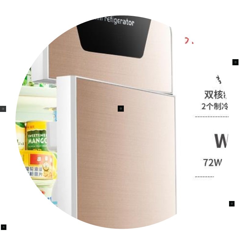 Refrigerator Mini Fridge Freezer Cold Box冷藏冷冻小冰箱家车-图3