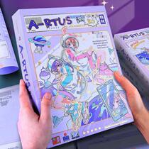 Classmates recording a small crowd of high-level high-face value loose sheets This graduation commemorative album for male and female students of the sixth grade of elementary school students