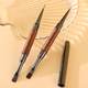 豆蔻美甲笔刷厂檀木双头美甲建构笔日式方圆彩绘笔美甲刷胶建构笔