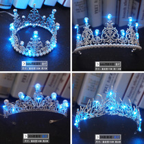 Crown headwear Luminous Bride Ornaments 2019 New Wedding Accessories Children Perform Princess Birthday Crown