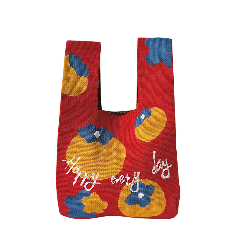 2025新年红色伴手礼袋针织包蛇年喜庆包手提三八妇女节礼物礼品袋