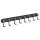 Punchless hook sticky hook kitchen bathroom traceless hook iron single-row wall coat hook sorting storage rack