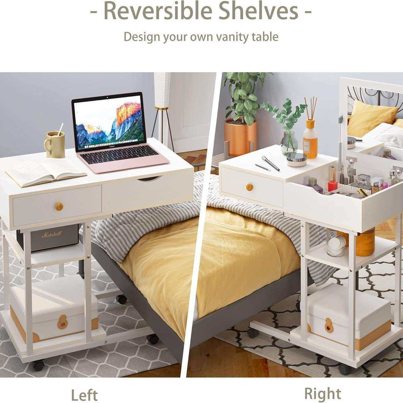 直销现代简约梳妆台小户型化妆桌简约新款一体可办公化妆桌潮,淘宝优惠券,粉丝福利购,淘宝优惠卷