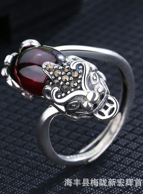 跨境貔貅戒指男女同款复