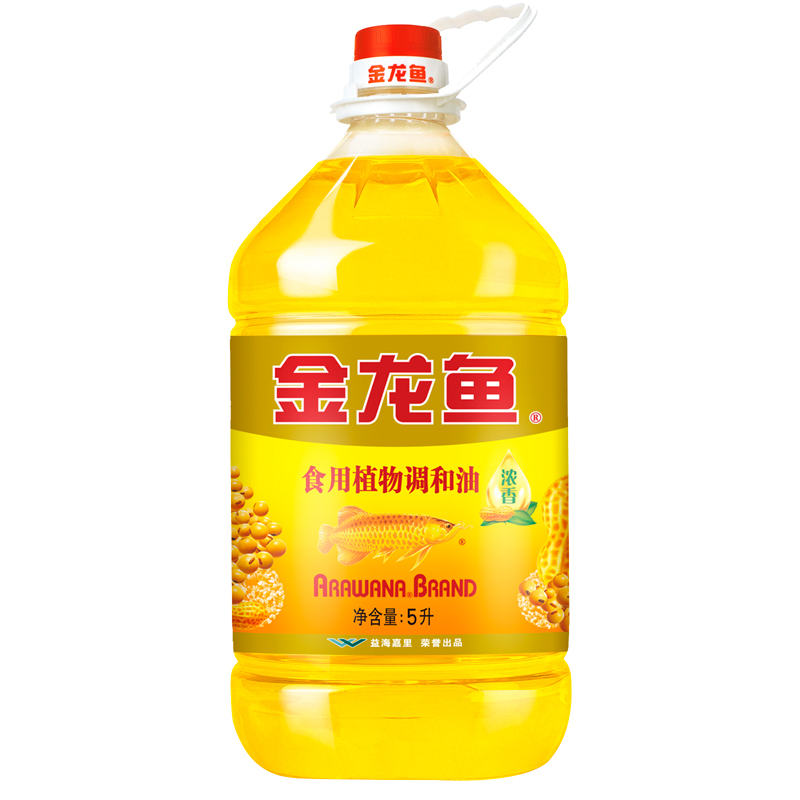 金龙鱼花生浓香型食用植物调和油5L桶装家用烹饪炒菜食用油色拉油-图3