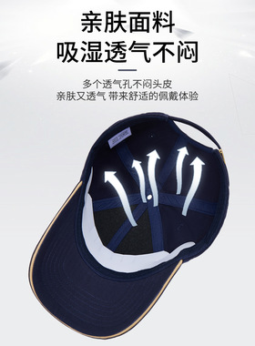 纯棉硬顶加大鸭舌帽52