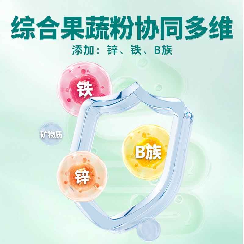 膳力多果蔬益生菌发酵片儿童果蔬发酵粉青少年营养赖氨酸官方,淘宝优惠券,粉丝福利购,淘宝优惠卷
