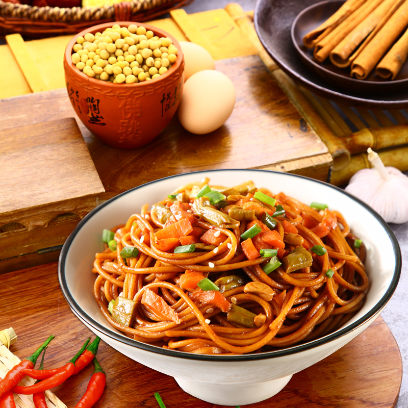 蔡明纬武汉热干面正宗湖北特产碱水面干面挂面袋装带调料包速食面 - 图0