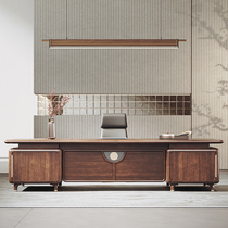 New Chinese Desk Office Furniture Ugold solid wood Managing Director Chairmans boss Table Grand Bandai