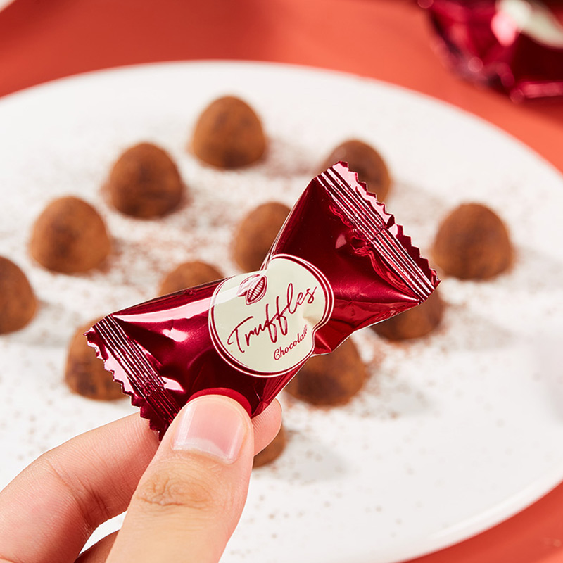 【整箱50颗】松露巧克力黑巧学生圣诞节年货糖果喜糖零食送女友礼-图2