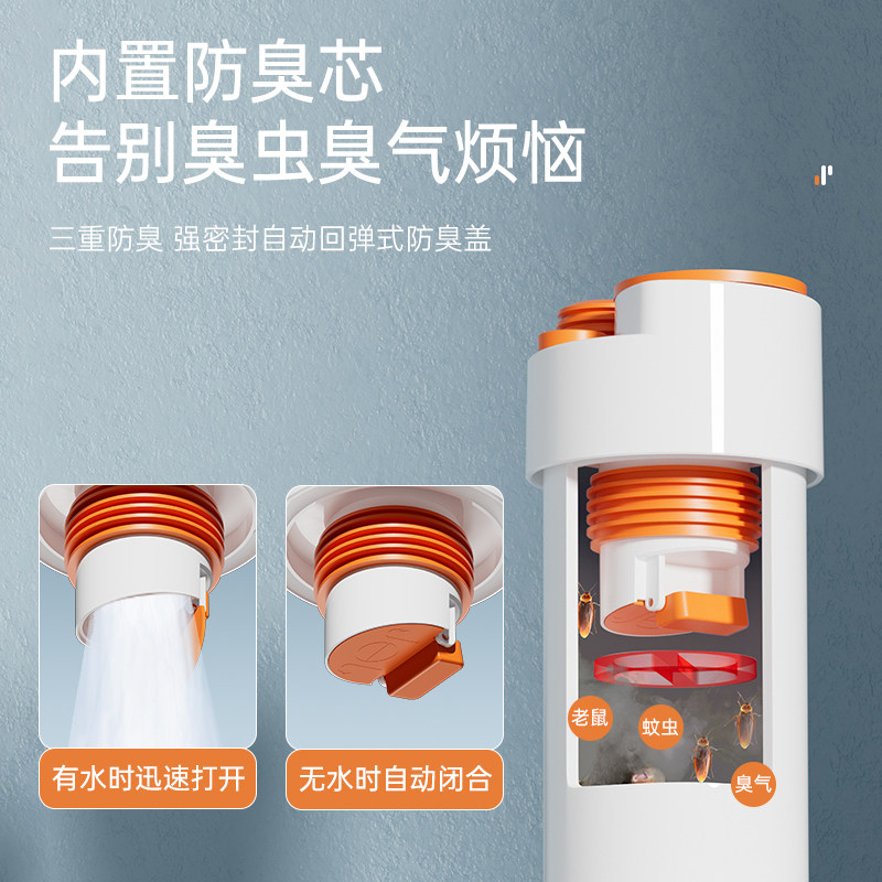 厨房洗衣机下水管三通防臭止水阀过滤器排水洗碗机净水器通用接头,淘宝优惠券,粉丝福利购,淘宝优惠卷