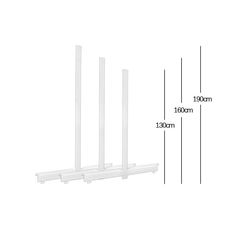 五金货架立柱单面双面定制ab柱衣帽间改造配件高度可以定制 - 图3