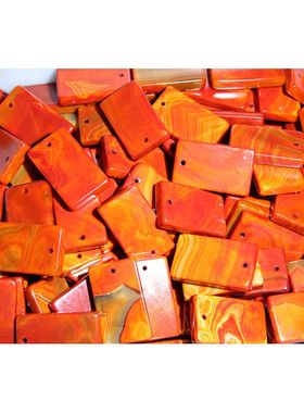 新品西藏缠丝玛瑙玉牌南红老玛瑙方形平安无事牌礼品