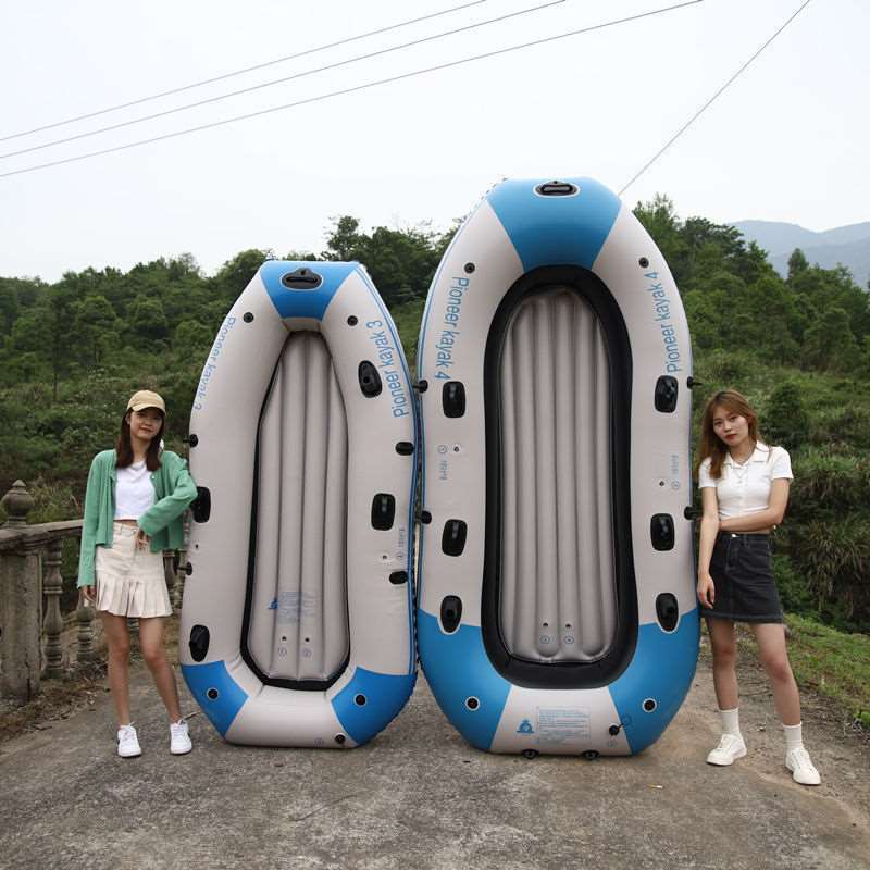 Rubber boat inflatable boat thickened kayak fishing boat wea - 图0