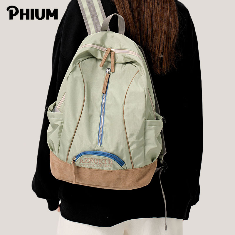 Phium® 新款美式户外背包女超轻旅行包轻便大学生书包登山双肩包