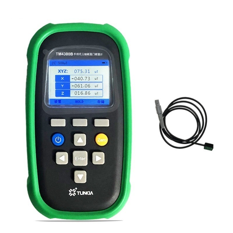天恒TM4100B手持式单轴磁通门磁强计TM4300B三维弱磁测量仪 - 图1