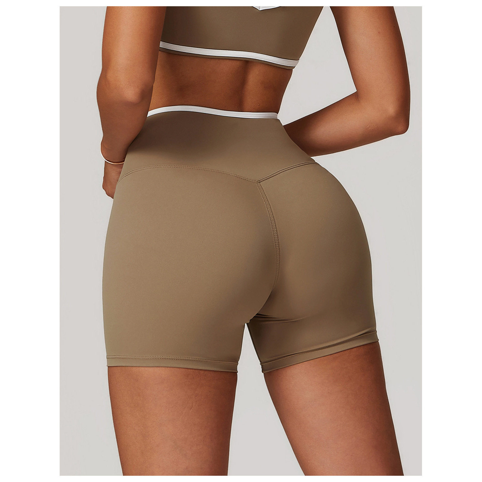 *alo同款交叉高腰瑜伽短裤紧身裸感蜜桃提臀运动短裤女外穿健身裤,淘宝优惠券,粉丝福利购,淘宝优惠卷