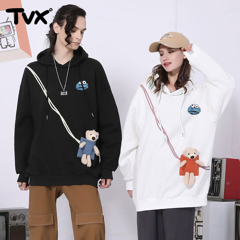 芝麻街联名秋冬季新款连帽卫衣