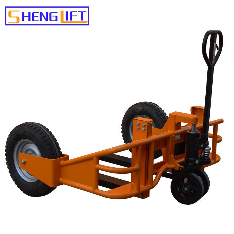 山地搬运车手动液压工地建筑液压车充气大轮越野户外爬坡叉车配件 - 图0