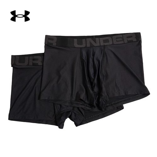 UA安德玛新款修身型男士干爽舒适健身训练裤户外跑步运动休闲内裤 - 图0