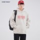 HomePanda重磅连帽美式卫衣男春秋款灰色套头长袖印花宽松上衣潮
